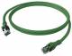 ZVK EasyLan CPP1OGAGAG0020 DualBoot Push Patch Cable Cat.6A shielded green 2.0m