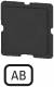 Moeller 090822 EATON 173TQ25 Tastenplatte schwarz AB 90822