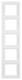 Berker 13537009 frame 5 times 1353 70 09, K.1 polar white vertical
