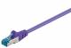 Goobay 95608 CAT 6a Patchkabel, S/FTP (PiMF), Violett - LSZH halogenfrei, Kupfer