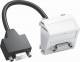 OBO Bettermann 6104694 OBO MTS-DB9 F RW1 Multimediaträger D-Sub9 mit Kabel,Buchse-Buchse 45x45mm rws