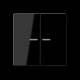 Jung A595BFKO5SW rocker series switch with light guide series A black