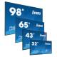 iiyama ProLite IDS, 24/7, 4K, USB, RS232, Ethernet, Wi-Fi, Android, kit (RS232), black