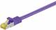 Goobay 91654 RJ45 patch cable S/FTP (PiMF), with CAT 7 raw cable, violet - LSZH halogen-free, copper, RJ45 (CAT 6A) plug