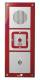Telecom Behnke BT 20-371-IP IP-Notruftelefon mit rotem 3fach Rahmen RAL 3000