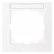 Merten MEG4011-3625 M-Pure frame 1f with label carrier active white M-Pure