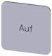Siemens 3SU19000AF810AD0 Bezeichnungsschild 22x22mm silber Auf