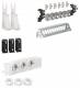 Hager UM00M1 Multimedia Kit, with socket, patch panel