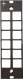 Telegärtner 100021452 TEGA Partial front panel 3HE/7TE RAL9005 for 6xSC duplex coupling/LC quad