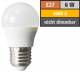 LED drop lamp McShine, E27, 6W, 480lm, 160°, 3000K, warm white, Ø45x78mm