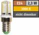 LED-Lampe McShine ''Silicia'', E14, 2,3W, 200 lm, warmweiß