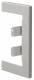 Hager BR65100W7035 wall connection panel from BR 65x100mm OT 80mm light gray