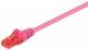 Goobay 95593 CAT 6 Patchkabel, U/UTP, Magenta - CCA Kupfergemisch