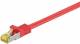 Goobay 91670 RJ45 patch cable S/FTP (PiMF), with CAT 7 raw cable, red - LSZH halogen-free, copper, RJ45 (CAT 6A) plug