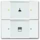 Busch Jaeger 2CKA006116A0186 BJ 6126/02-84 Tastsensor 2/4f MultiFunktion UP-Sensoren für KNX studioweiss