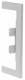 Hager BRS65170WB7035 wall connection panel sheet steel light gray