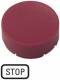 Moeller 218239 EATON M22-XDH-R GB0 key plate high, red labeled STOP 
