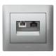 Legrand 771375 LEG cover VDI 30 RJ 45 Galea soft aluminum 