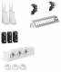 Hager UM00M2 Multimedia Kit, with socket, patch panel