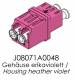 Telegärtner LWL, coupling LC/LC, MM, snap-in assembly, heather violet, OM4