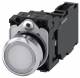 Siemens 3SU11520AB601FA0 Drucktaster beleuchtet 22mm rund weiß Knopf S+Ö AC/DC 24V