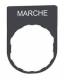 Schneider Electric ZBYP2103 Schneider Schildträger 30x40mm, mit Beschriftung MARCHE, für Harmony