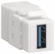 Hager VZ30US Keystone module universal USB 3.0 A socket to USB 3.0 A socket