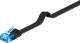 Goobay 96389 CAT 6a Flach-Patchkabel, U/UTP, Schwarz - Kupfermaterial