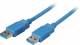 Kabel USB3.0, 1.0m, A(St)/A(St), blau,