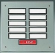 Grothe ETA 855 EV1 Etagenplatte UP Alu silber 10Flächentaster/2reih. beleuchtet 55830