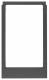 Berker 13207006 design frame, square, large version, matt anthracite