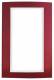 Berker 13093022 frame with large cutout B.3 aluminum red/polar white