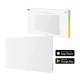 Avanca International BV HBHP-0409 Hombli smart infrared glass heating panel 600W white