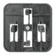 Telegärtner 100021364 TEGA Hutschienenadapter für Aufputz-Set