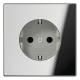 JUNG GCR1520KI SCHUKO socket 16A 250V, LS polished chrome