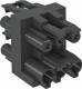 OBO Bettermann 6108080 OBO VB-3 GST18i3p distribution block 3-pin 1E/3A 3-pin black 