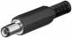 Goobay 11114 DC Stecker mit Knickschutz - Bohrung 2,1 x 5,5 mm