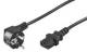 Goobay 51320 Netzkabel 5 m, Schwarz - Schukostecker (Typ F, CEE 7/7) > Gerätebuchse C13 (Kaltgeräteanschluss)