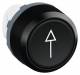 ABB MP1-7206 button, flat, button, black 1SFA611100R7206