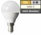 LED Tropfenlampe McShine, E14, 6W, 480lm, 160°, 4000K, neutralweiß, Ø45x78mm