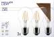 Muellerlicht ETT-1451886 LED Filament Glühlampe, E27, 4W, 470lm, 2700K, warmweiß, 3er Set