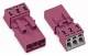 WAGO 890-293 Stecker ohne Zugentlastungsgehäuse 3p 0.25-1.5qmm pink