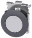 Siemens 3SU10600JB600AA0 3SU1060-0JB60-0AA0 pushbutton, 30mm round metal matt white