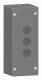 Schneider Electric XALG03 Schneider Leergehäuse 3Bohrungen 22mm Kunststoff schwarz