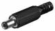 Goobay 11116 DC Stecker mit Knickschutz - Bohrung 2,5 x 5,5 mm