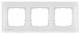 Siemens 5TG12031 DELTA miro glass frame 3-way, real-materia