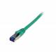 Patchkabel RJ45, CAT6A 500Mhz, 0,15m, grün, S-STP(S/FTP), TPE(Superflex), AWG26, Synergy 21