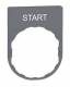 Schneider Electric ZBYP2303C0 Schneider Schildträger 30x40mm, mit Beschriftung START