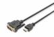 DIGITUS HDMI Adapter- / Konverterkabel, HDMI auf DVI-D