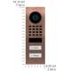 DoorBird D1102V IP video door station PVD bronze surface-mounted